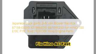 Resistencia del ventilador Hino 700 87138E0010 Arreglo