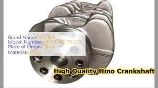 Hino 300 N04C Cigüeñal 13411 E0071 Piezas de alta calidad