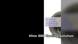 Hino 500 Embrague del ventilador 16250 E0070 J08E Motor