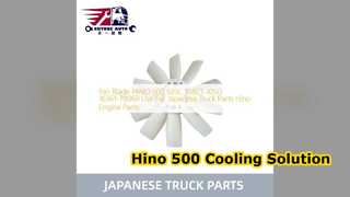 Hino 500 Aspas de ventilador 16361 78060 Refrigeración duradera del motor