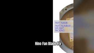 Hino 300 Fan Blade N04CT 1636178100 Pieza nueva