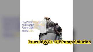 Bomba de aceite Isuzu 6WG1 8974318770 para excavadoras ZX460 ZX450