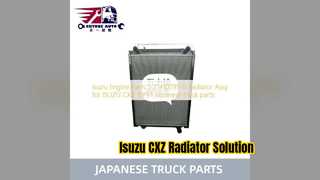 Piezas del motor del conjunto del radiador Isuzu CXZ 0PE