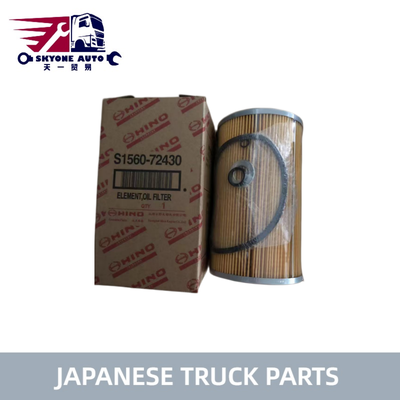S1560-72430 15607-2271 Filtro de aceite para camión HINO 700 Profia E13C P11C SH1E Partes de camión japonesas de alta calidad