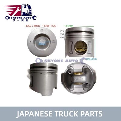 Uso del conjunto 13306-1120 del pistón de las piezas del motor Hino para el camión HINO 500 J05CT S05C S05D