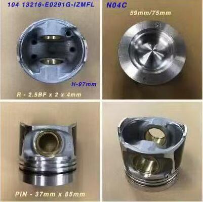 HINO Engine parts Engine Piston 13216-E0291 For HINO 300 N04C New Model OEM 13216-E0291