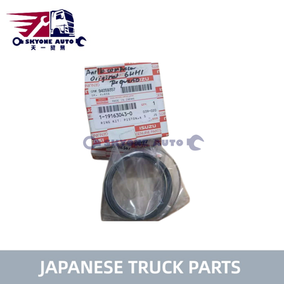 Partes de camiones japoneses Compresor de aire anillo de pistón 1-19163043-0 1191630430 para ISUZU FSR32 6HH1 6HE1T camión ISUZU TRUCK PARTS