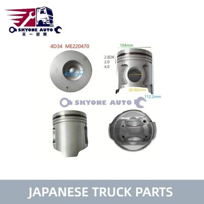 Japanese truck parts ME220470 Piston Assy for MITSUIBISHI CANTER 4D34 4D34T Truck ISUZU TRUCK PARTS