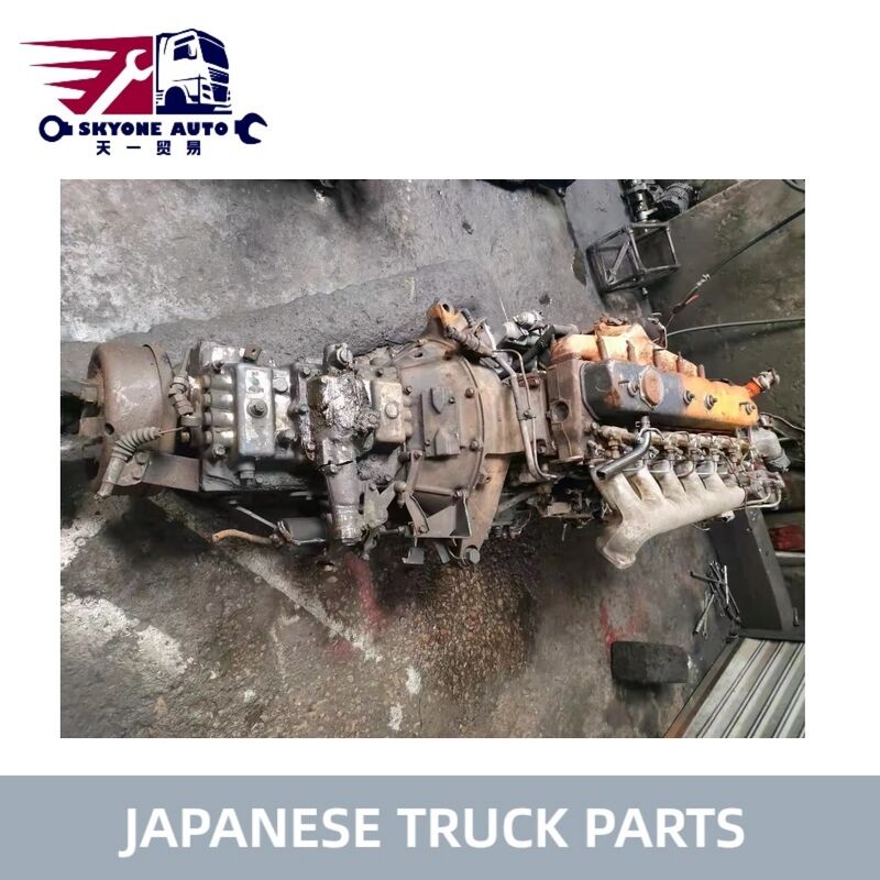 Compartimientos de camiones japoneses usados Motor con transmisión de 6 velocidades en buen estado Para ISUZU FTR 6BG1 en venta Compartimientos usados Isuzu