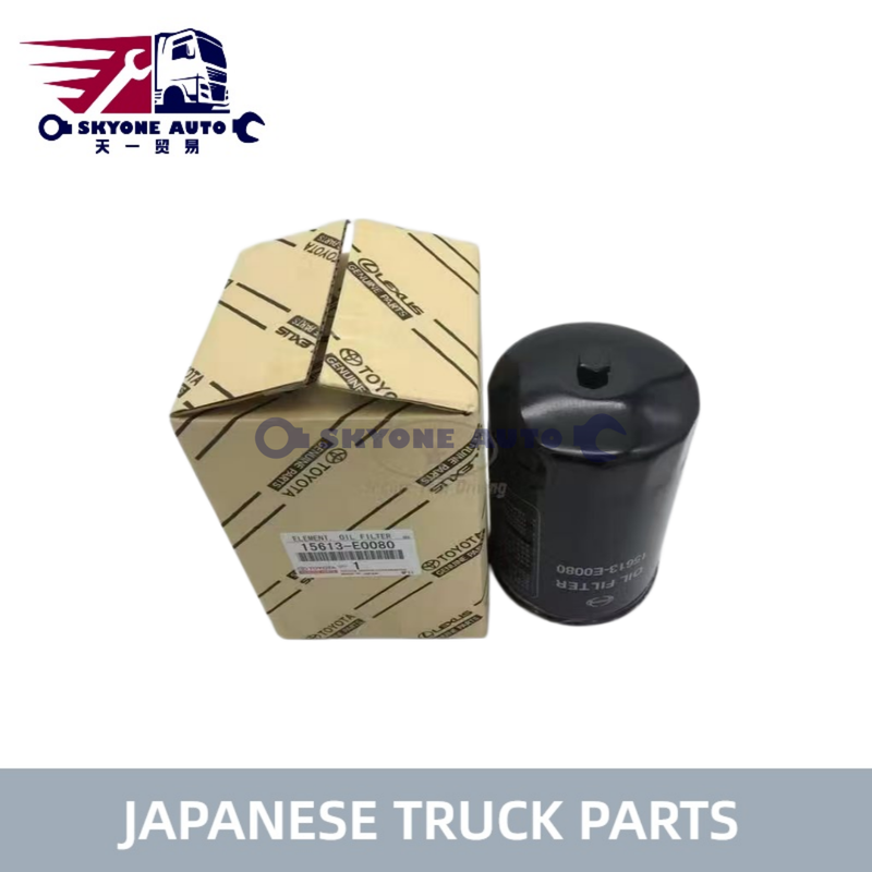 Filtro de aceite diésel HINO 15630-E0080 15613E0080 15613-EV015 para camiones TOYOTA/HINO 300, piezas de camiones japoneses
