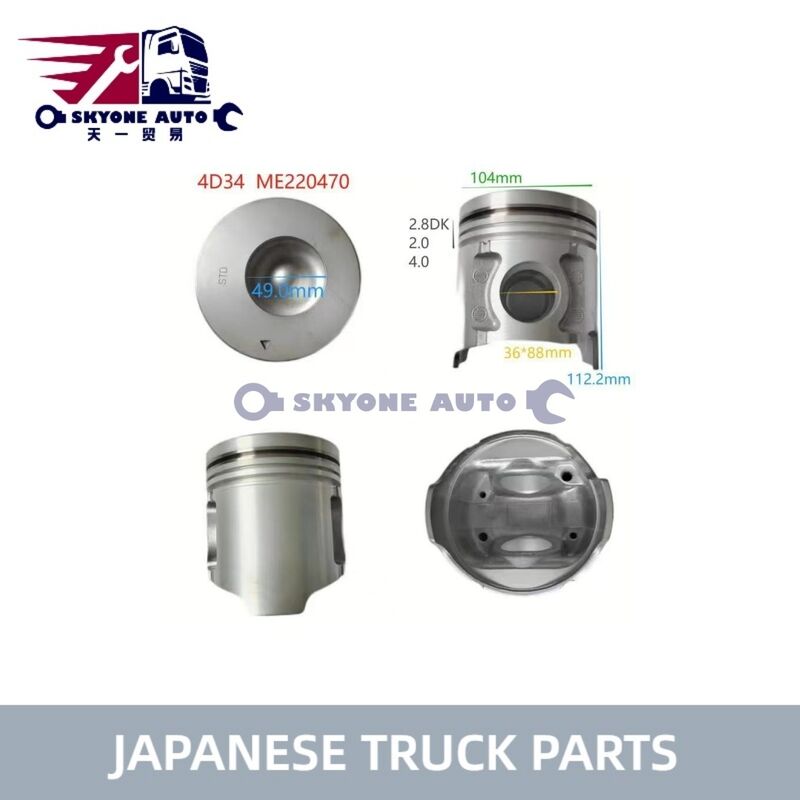 Japanese truck parts ME220470 Piston Assy for MITSUIBISHI CANTER 4D34 4D34T Truck ISUZU TRUCK PARTS