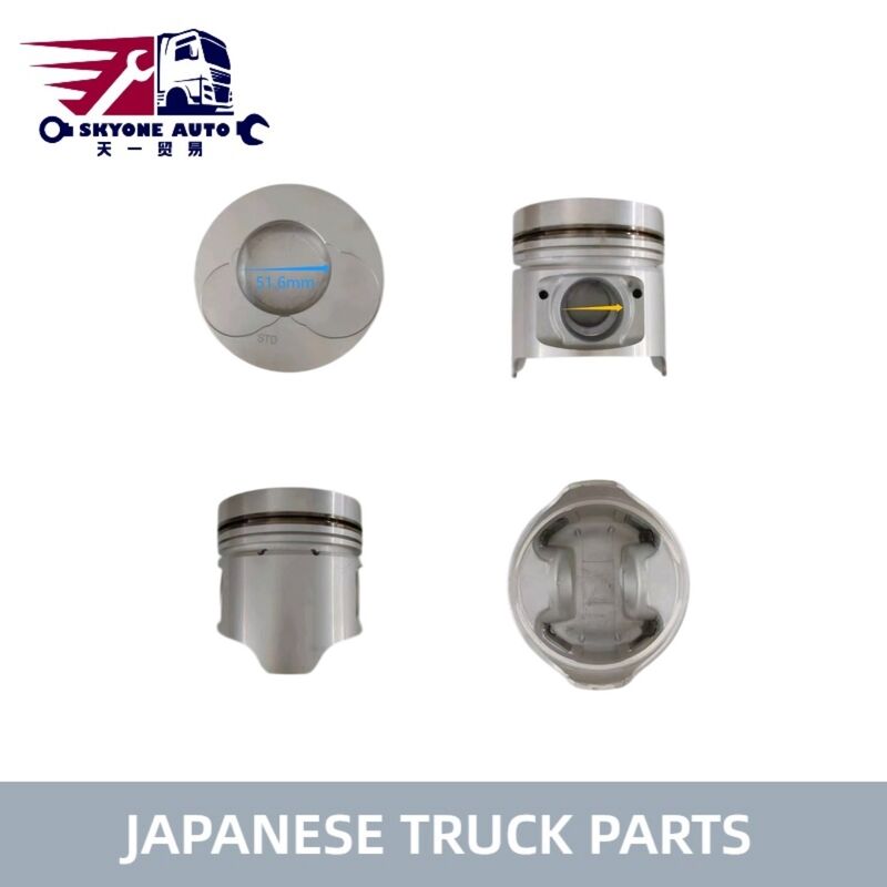 Piezas de camión japonesas Conjunto de pistón de motor 13216-2390 132162390 104 mm para camión HINO W04DT, piezas de motor Hino